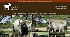 Desktop Screenshot of lonestargoats.com