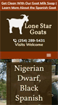 Mobile Screenshot of lonestargoats.com